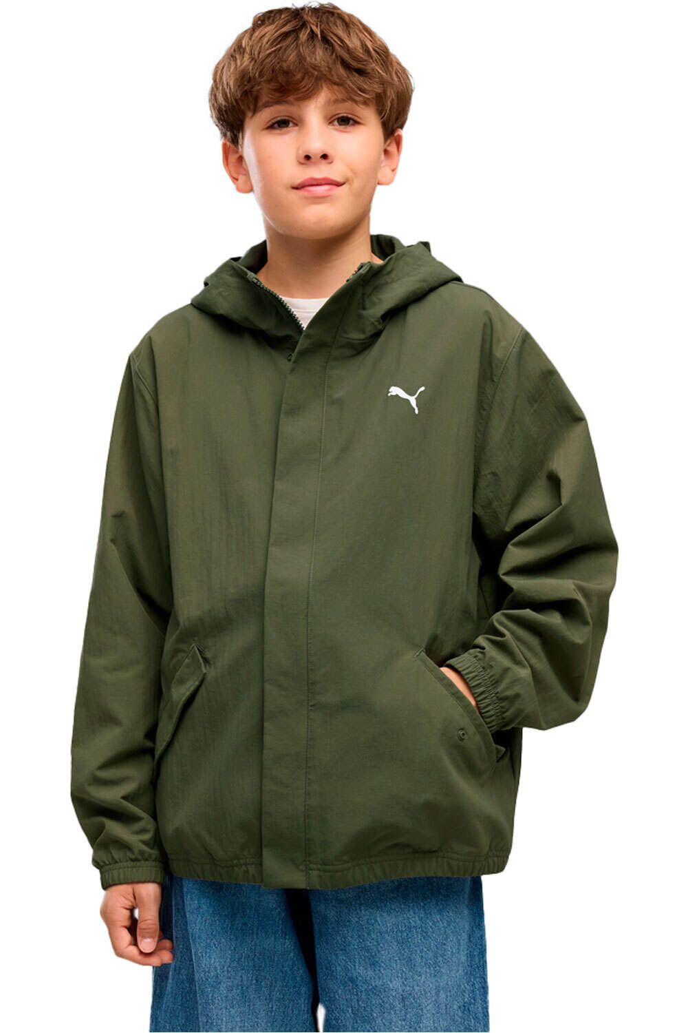 Puma chaqueta niño Fleece Lined Transea vista frontal