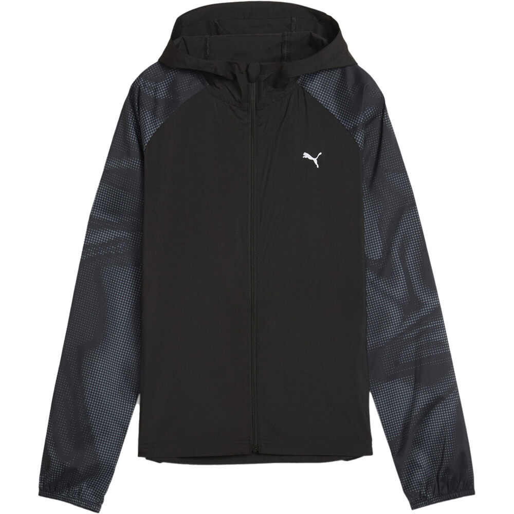 Puma CHAQUETA RUNNING MUJER RUN FAVORITE AOP WOVEN JACKET W vista frontal