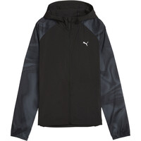Puma CHAQUETA RUNNING MUJER RUN FAVORITE AOP WOVEN JACKET W vista frontal
