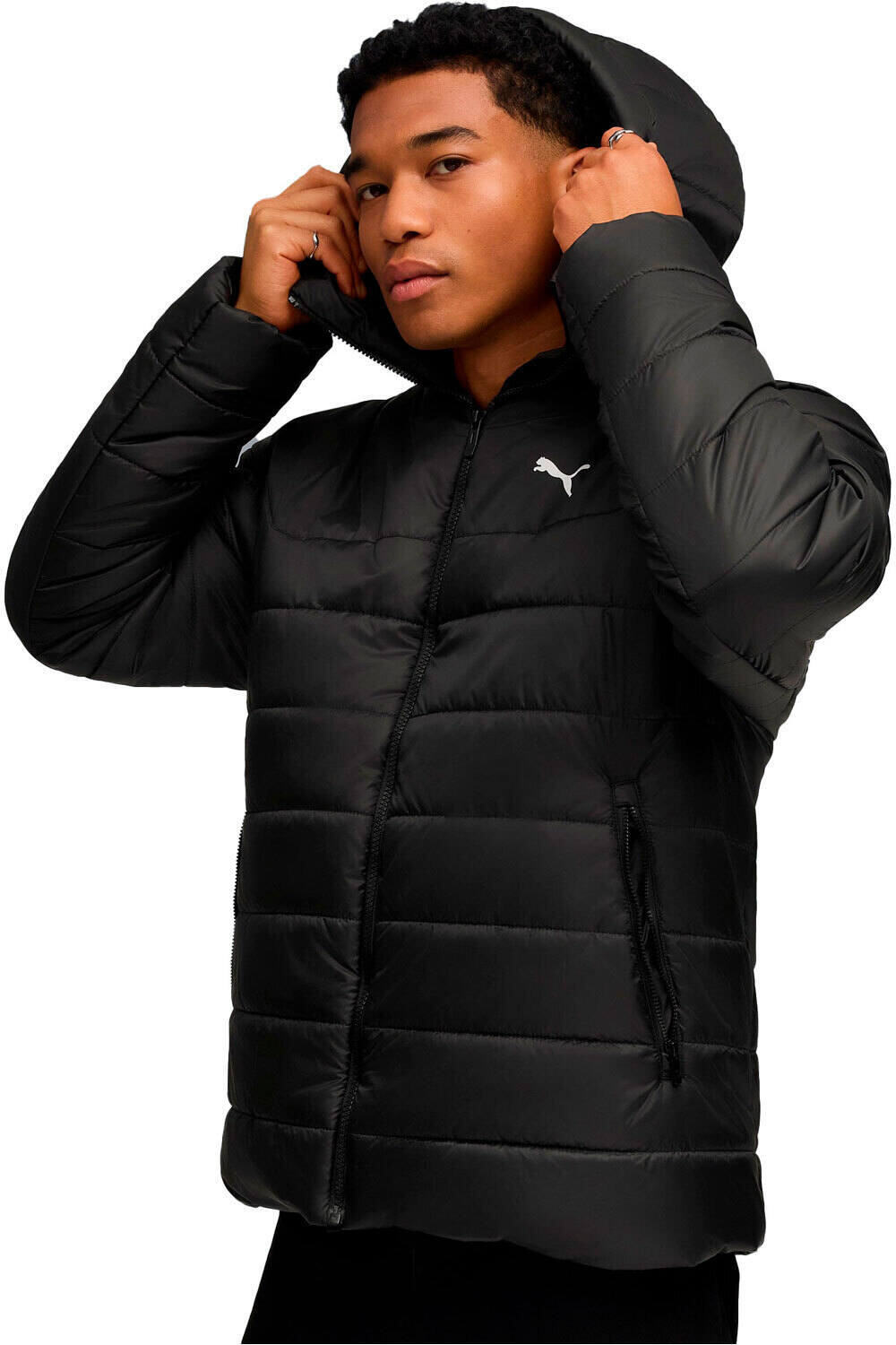 Puma chaquetas hombre ESS Hooded Padded Ja vista frontal