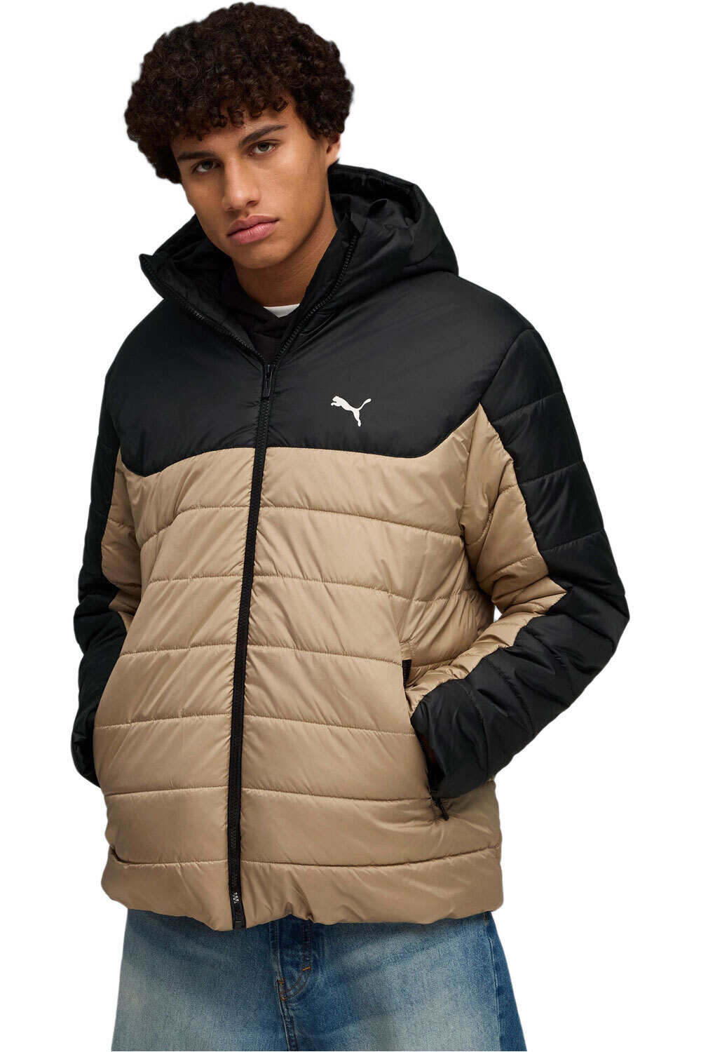 Puma chaquetas hombre ESS Hooded Padded Ja vista frontal