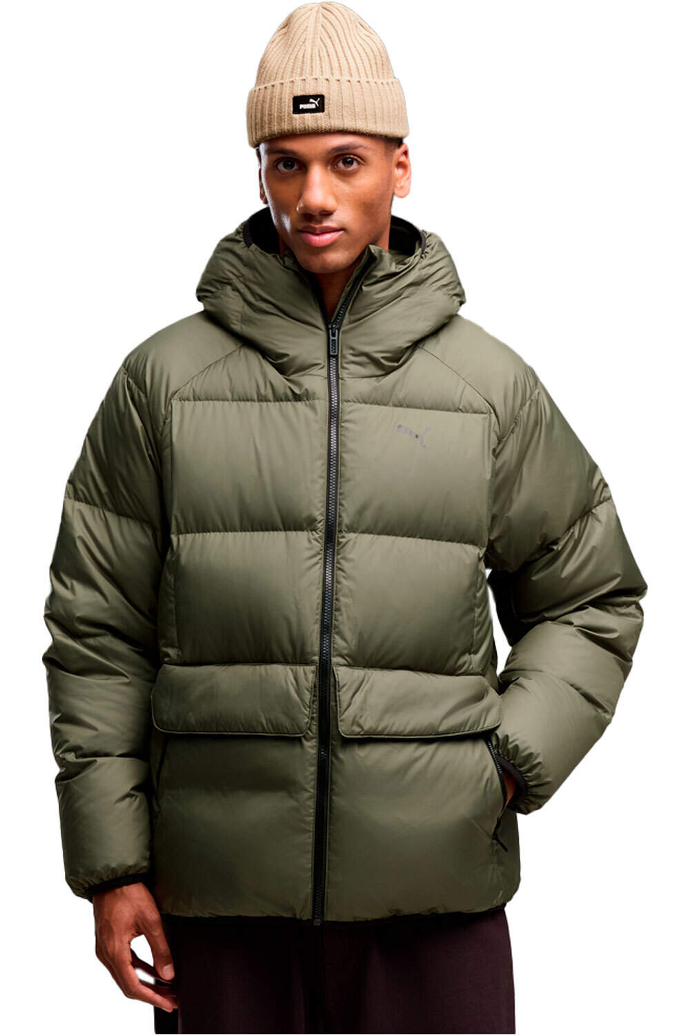 Puma chaquetas hombre Hooded Down Puffer J vista frontal