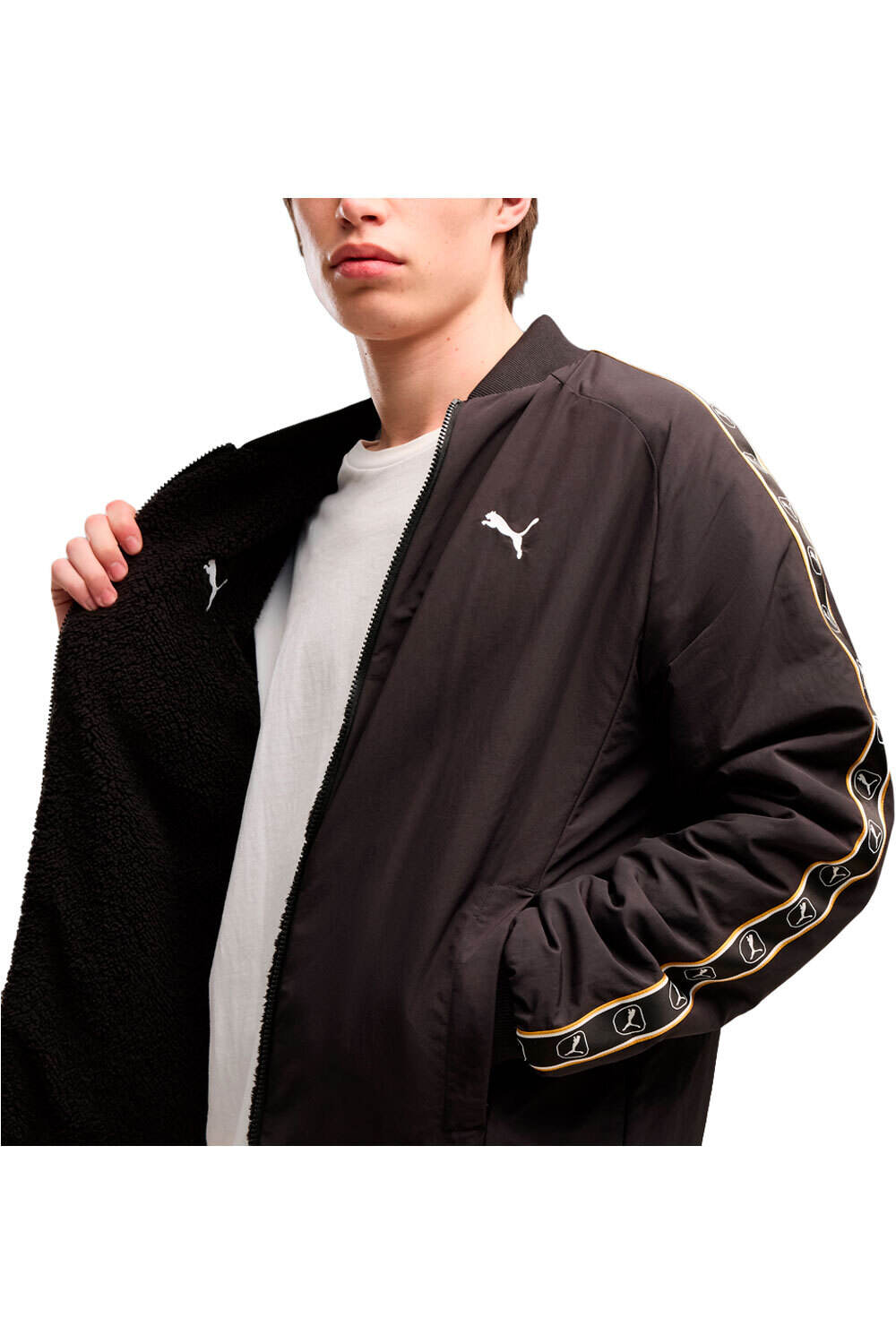 Puma chaquetas hombre Reversible Sherpa Bo vista detalle