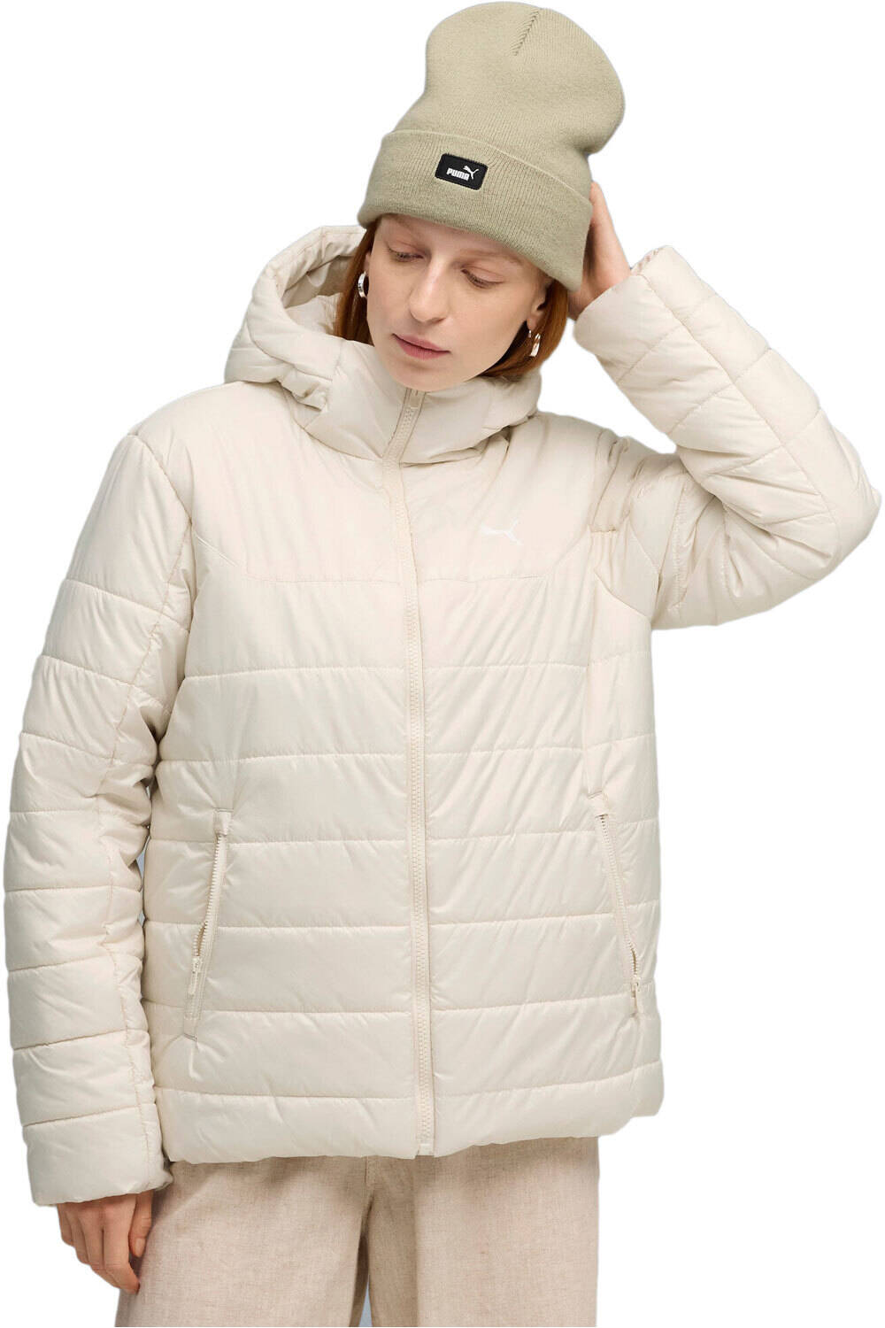 Puma chaquetas mujer ESS Hooded Padded Ja vista frontal