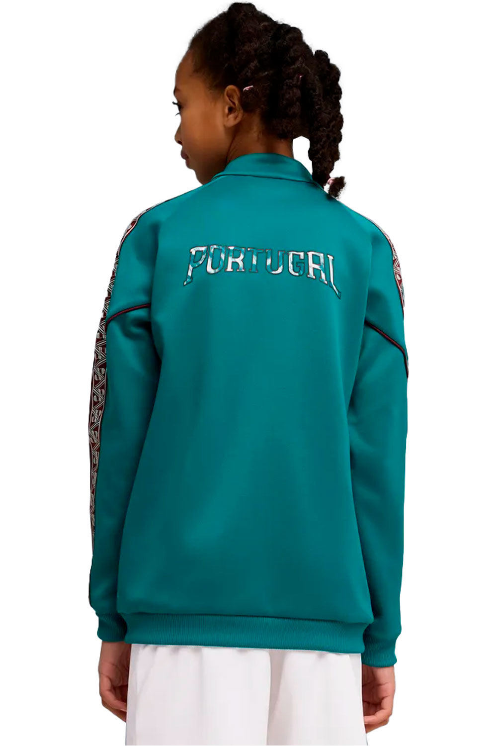 Puma chubasquero y chaquetones entrenamiento fútbol niño FPF KING Anthem Jack vista trasera