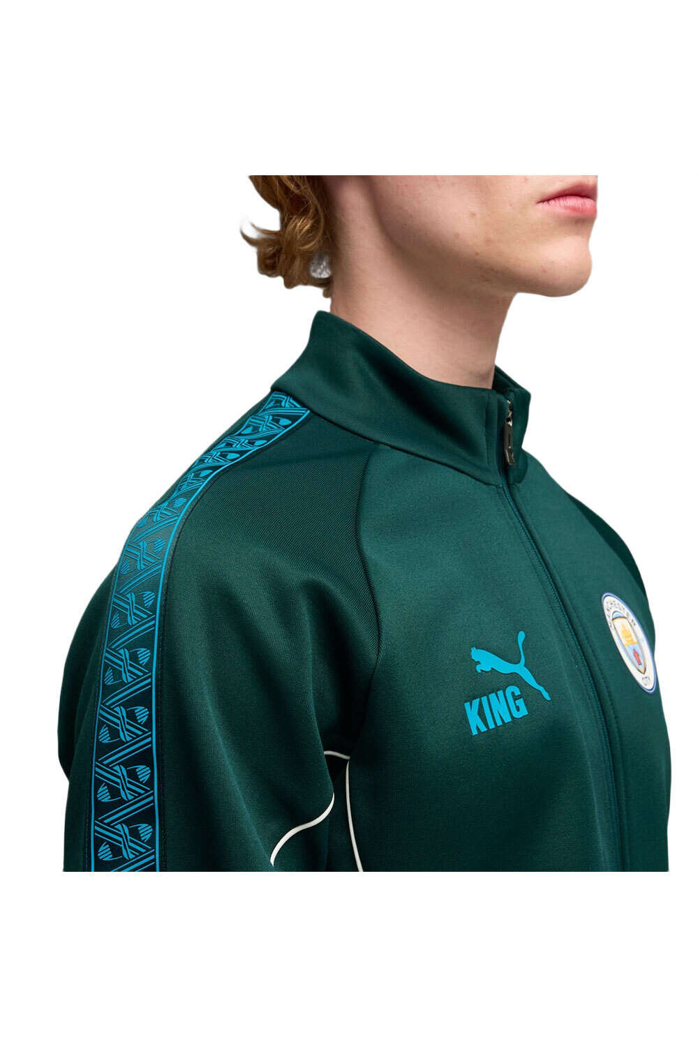 Puma chubasqueros y chaquetones entrenamiento fútbol MCFC KING Anthem Jac vista detalle