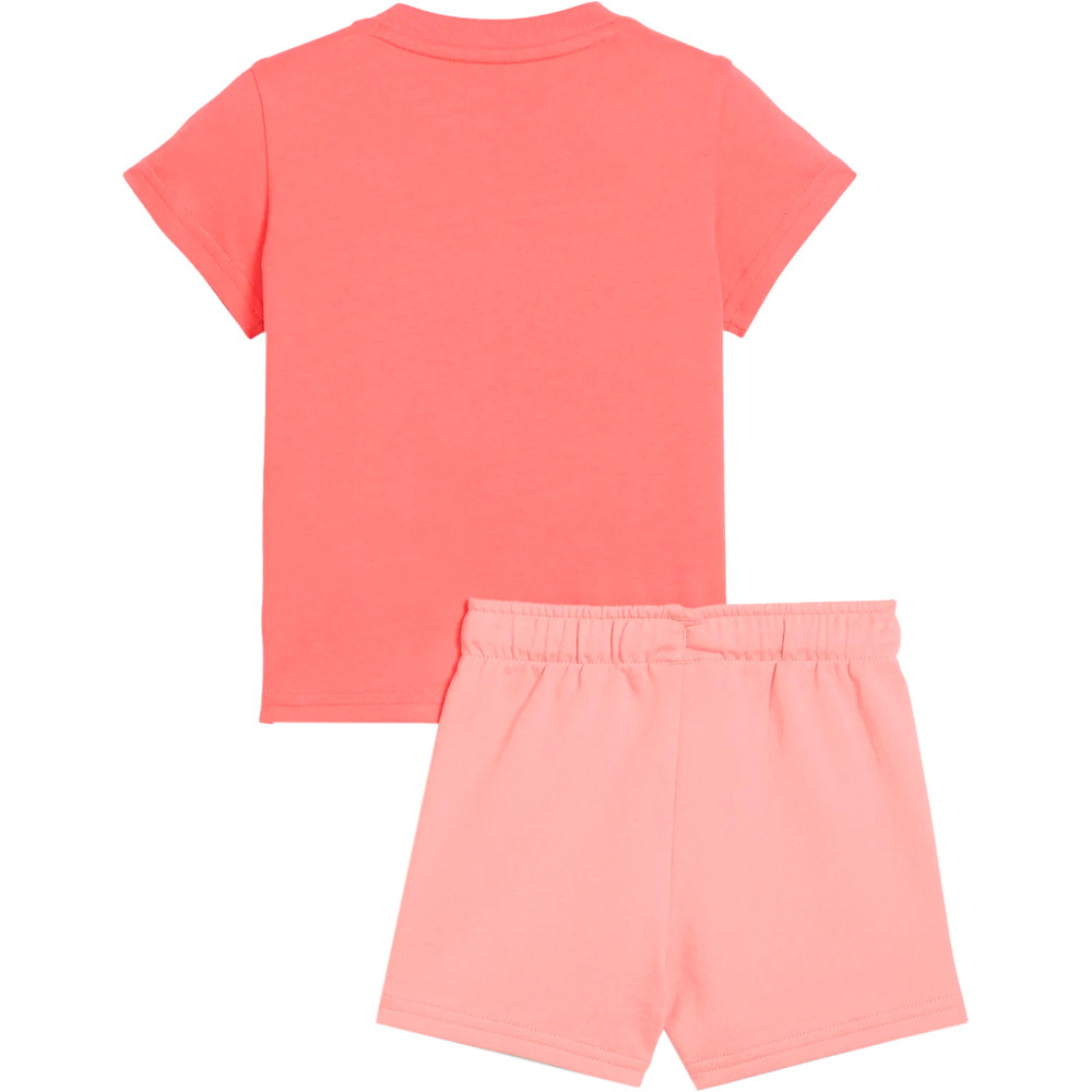 Puma conjunto bebé MINICATS ESS Tee and Shorts Set INF vista trasera