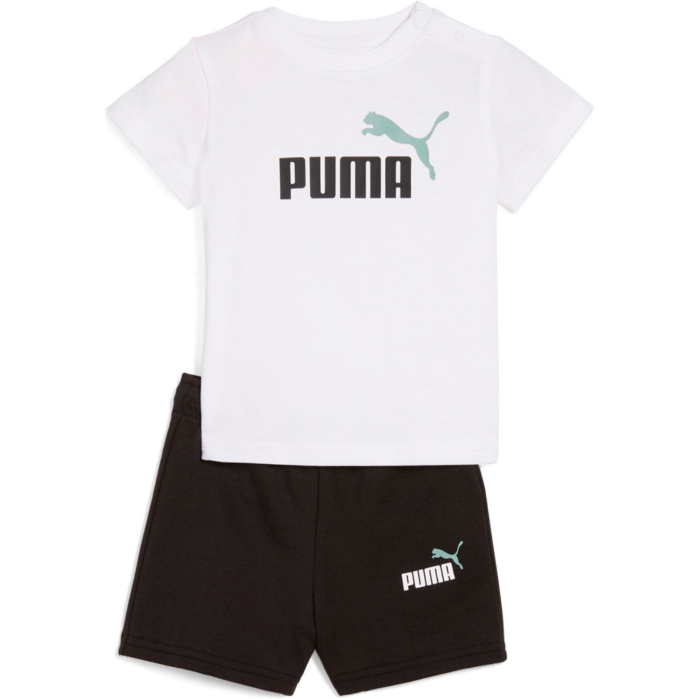 Puma conjunto bebé MINICATS ESS Tee and vista frontal
