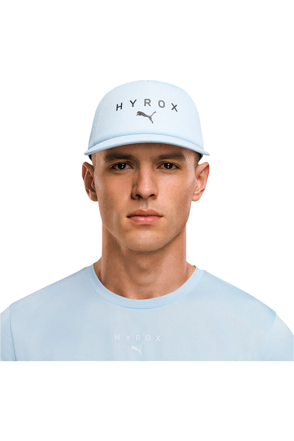 Puma gorra running PUMA x HYROX Trucker vista frontal
