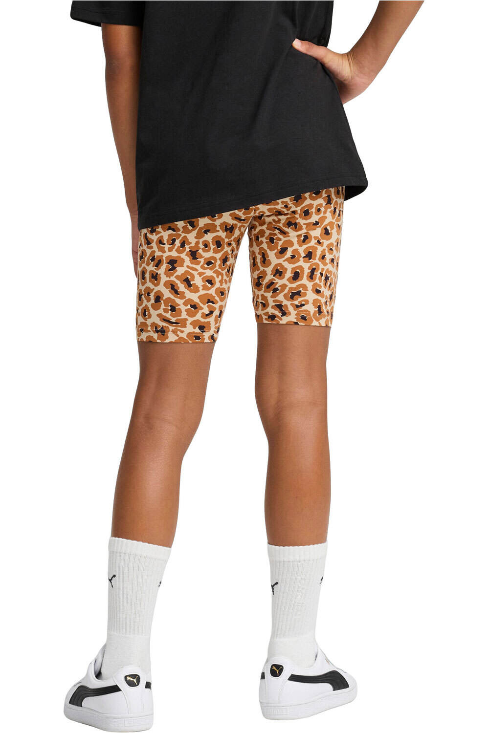 Puma malla corta niña ESS ANIMAL AOP Short Leggings G vista trasera