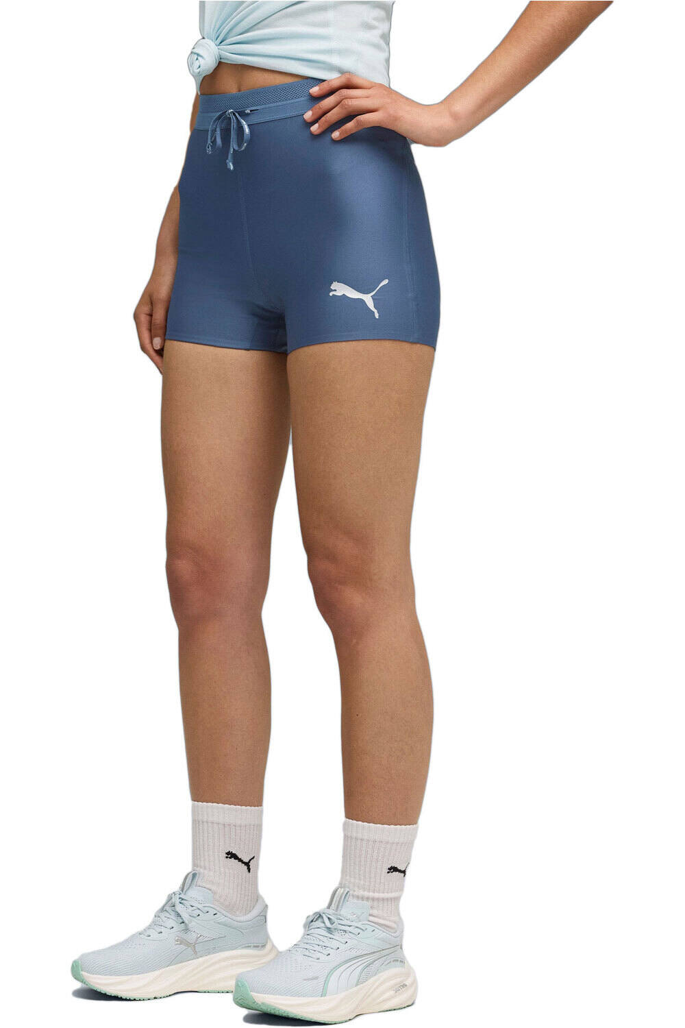 Puma malla corta running mujer W Raceday Ultraform vista frontal