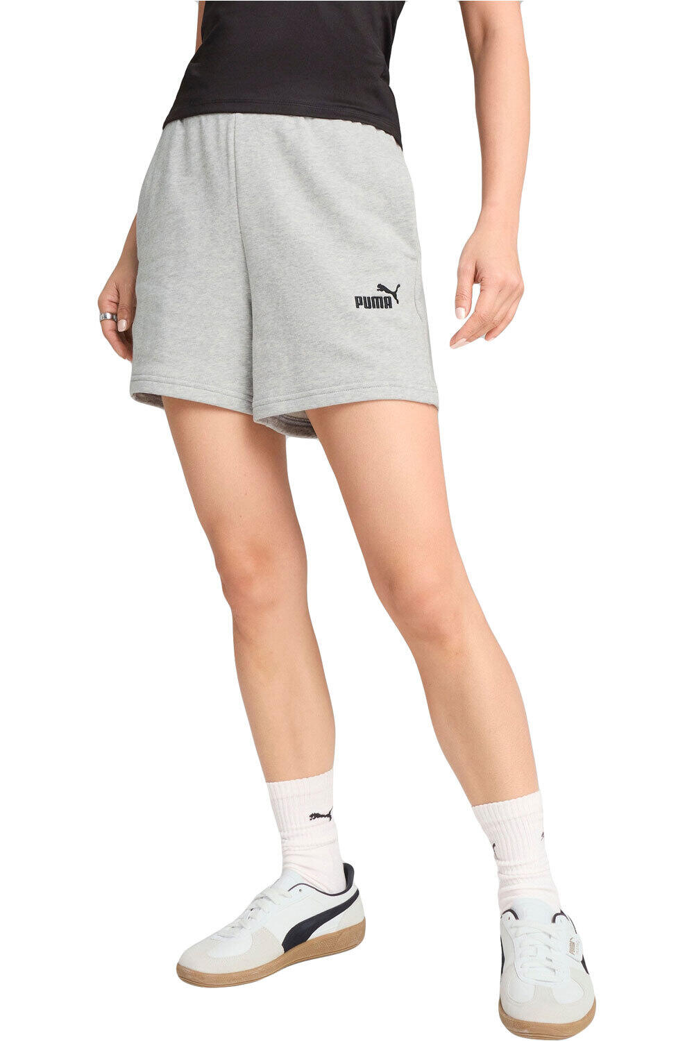 Puma pantalón corto deporte mujer ESS Small No. 1 Logo 5 High-Waist Shor vista frontal