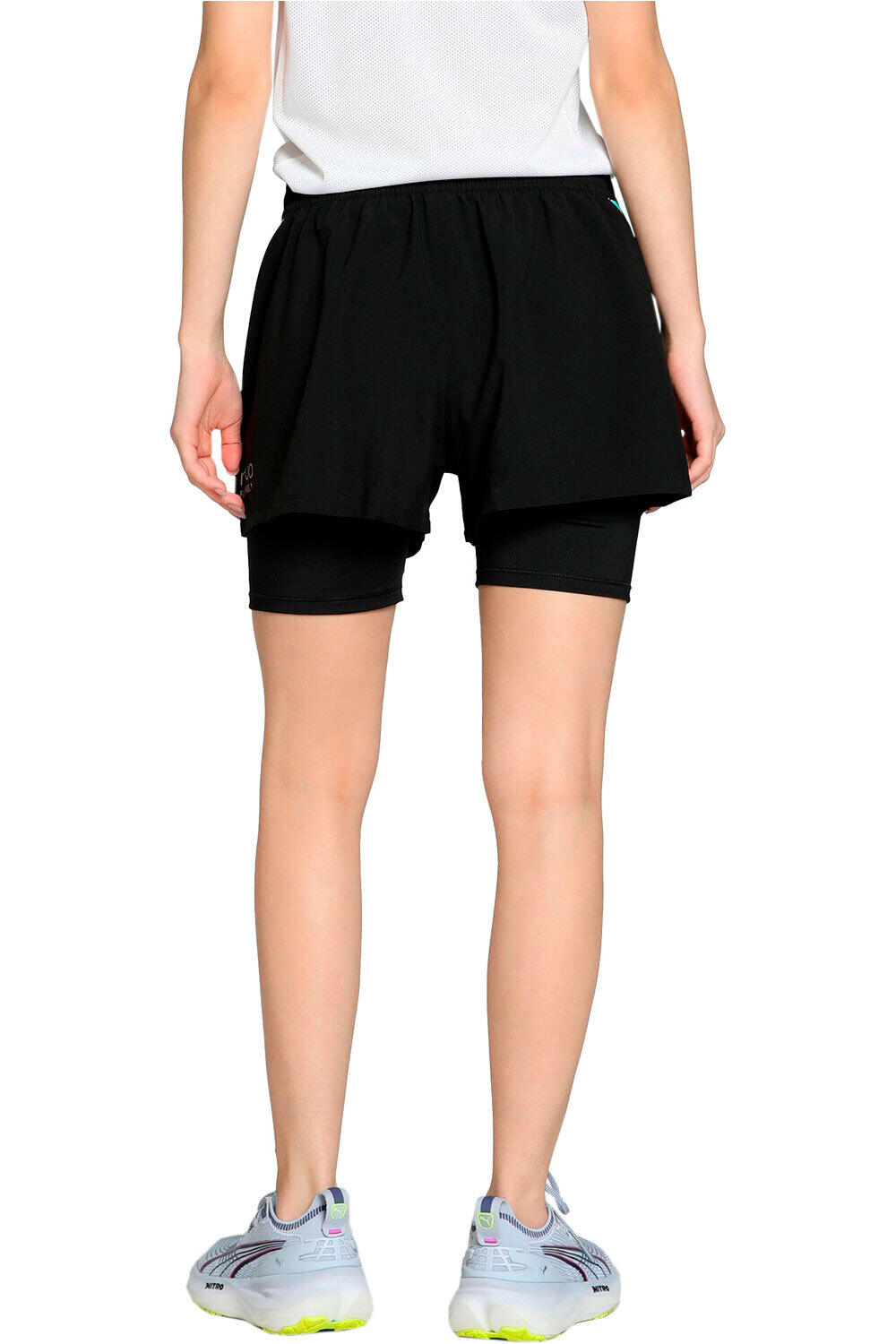 Puma pantalon corto tenis mujer Individual Padel 2in vista trasera