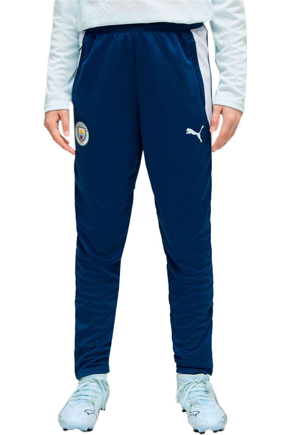 Puma pantalón futbol niño MCFC Training Pants vista frontal