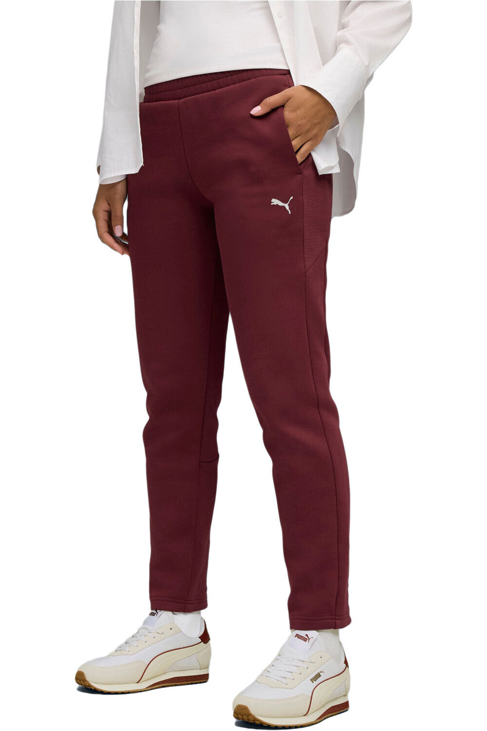 Puma pantalón mujer EVOSTRIPE Sweatpants vista frontal