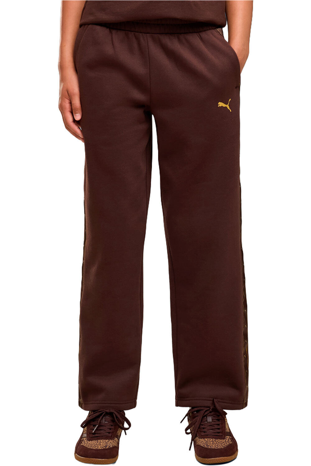 Puma pantalón niña ESS TAPE Relaxed Swe vista frontal
