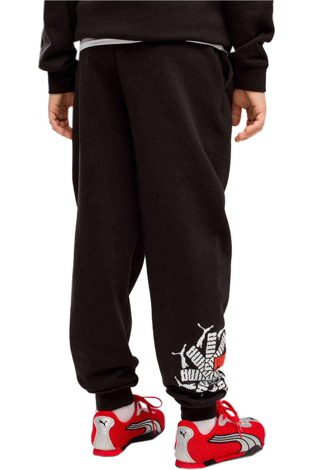 Puma pantalón niño ESS LOGO LAB Brand S vista trasera