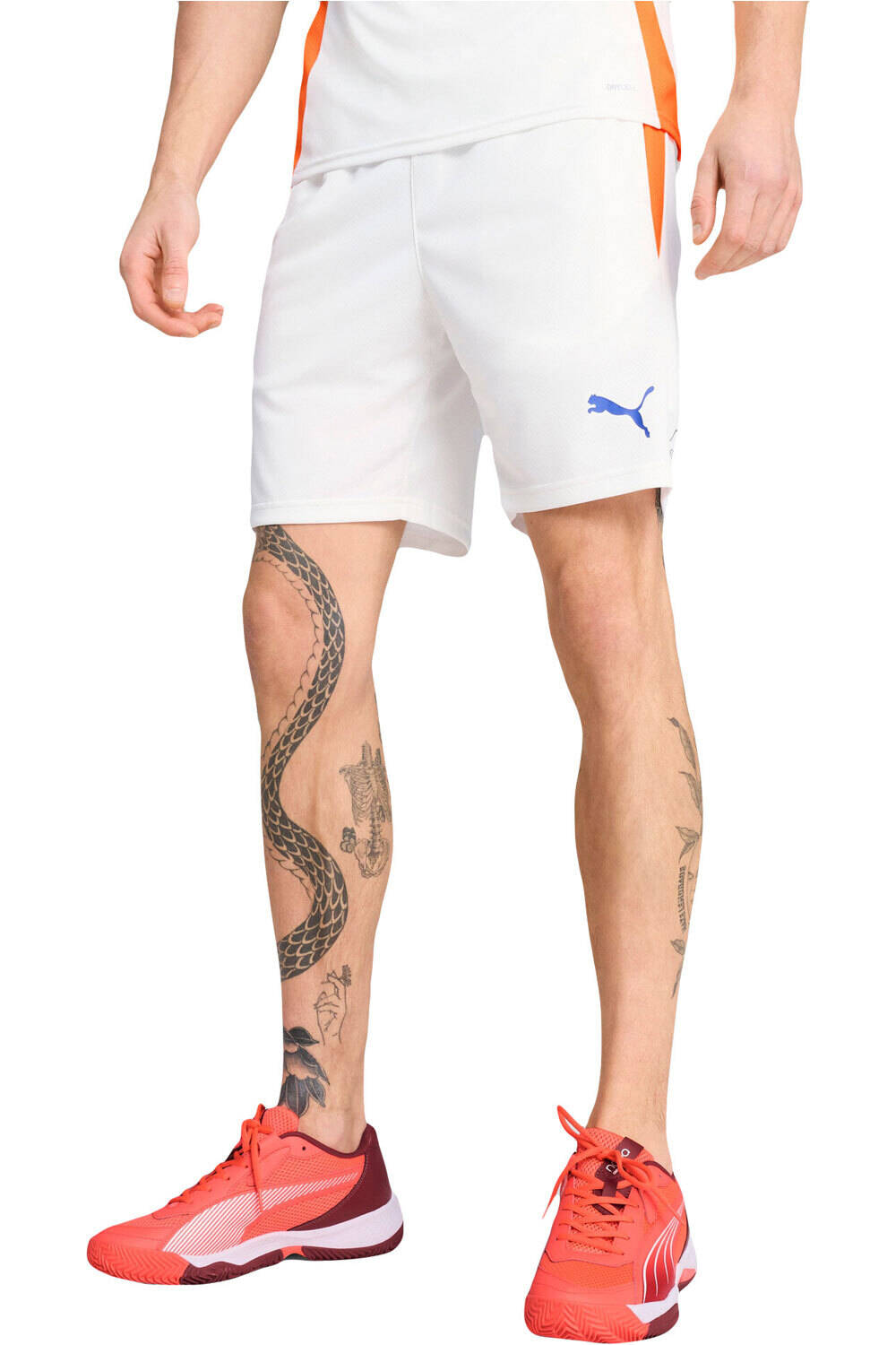 Puma pantalón tenis hombre INDIVIDUAL PADEL SHORT BLNA vista frontal