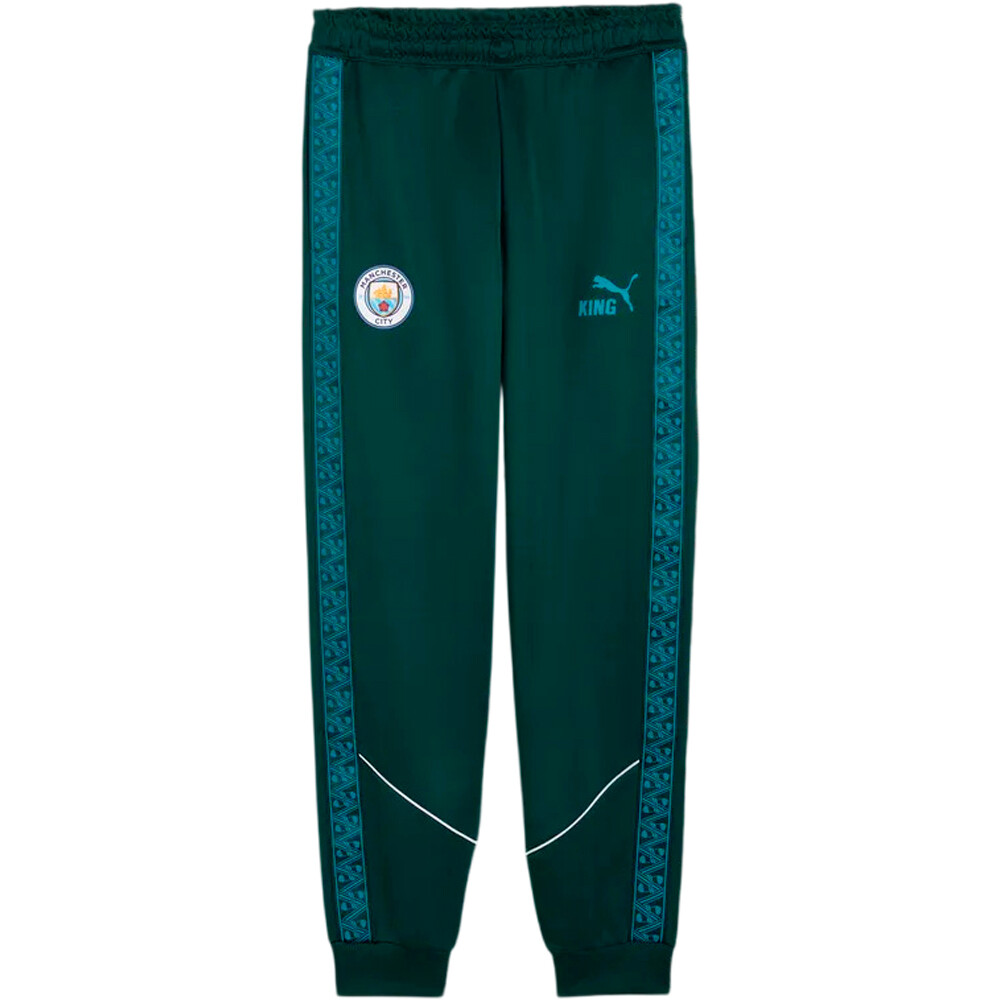 Puma pantalones futbol MCFC KING Anthem Pan vista frontal