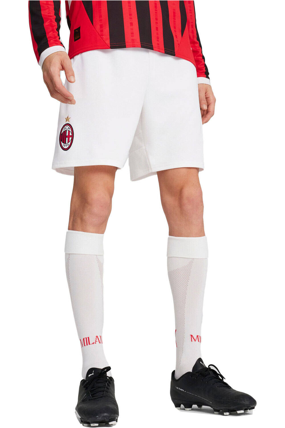 Puma pantalones fútbol oficiales ACM Shorts Replica vista frontal