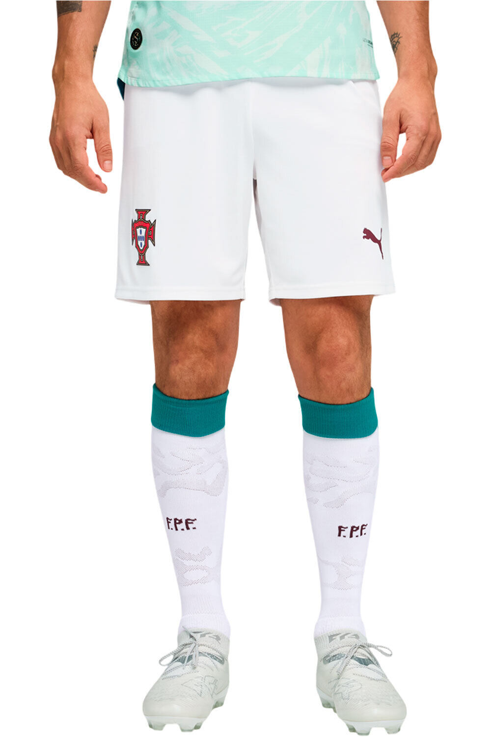 Puma pantalones fútbol oficiales FPF Shorts Replica vista frontal