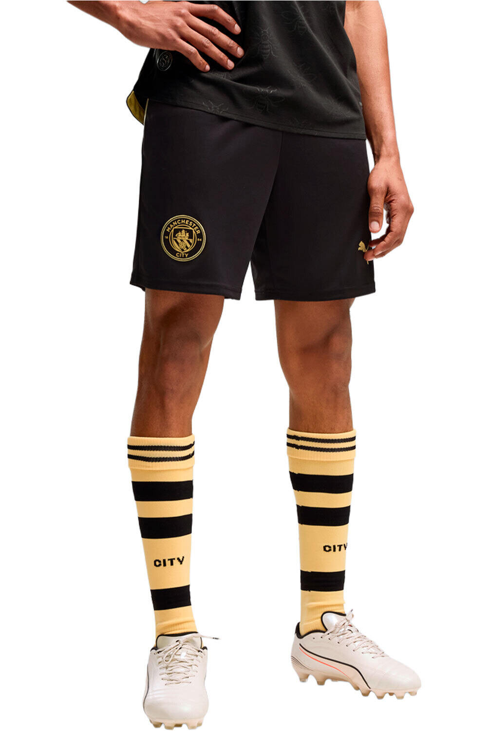Puma pantalones fútbol oficiales MCFC Shorts Replica vista trasera