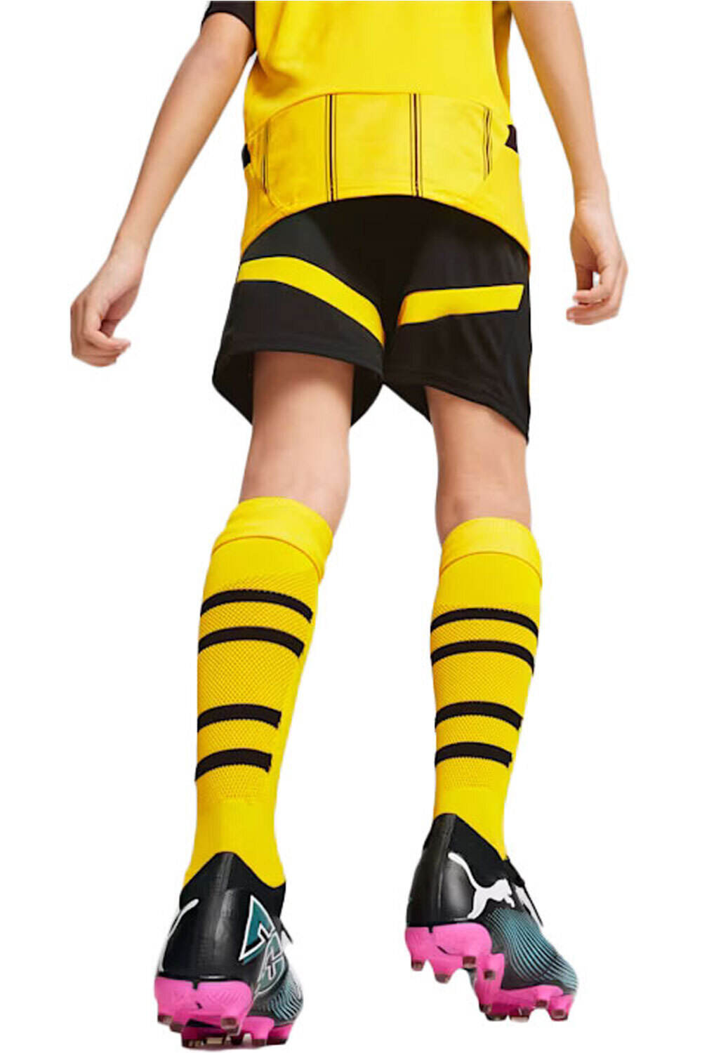 Puma pantalones fútbol oficiales niño BVB Shorts Replica J vista trasera