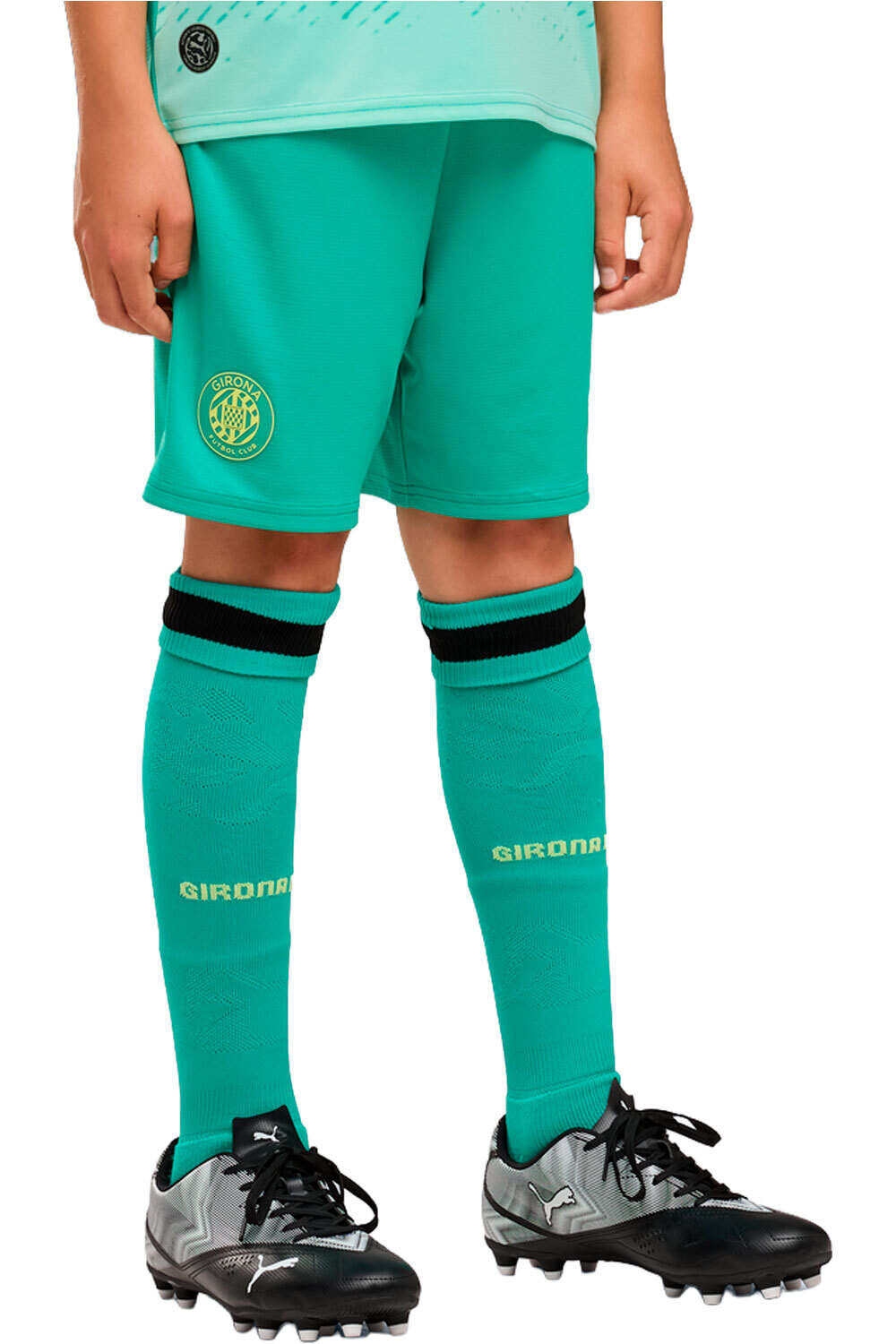 Puma pantalones fútbol oficiales niño GFC Shorts Replica J vista frontal