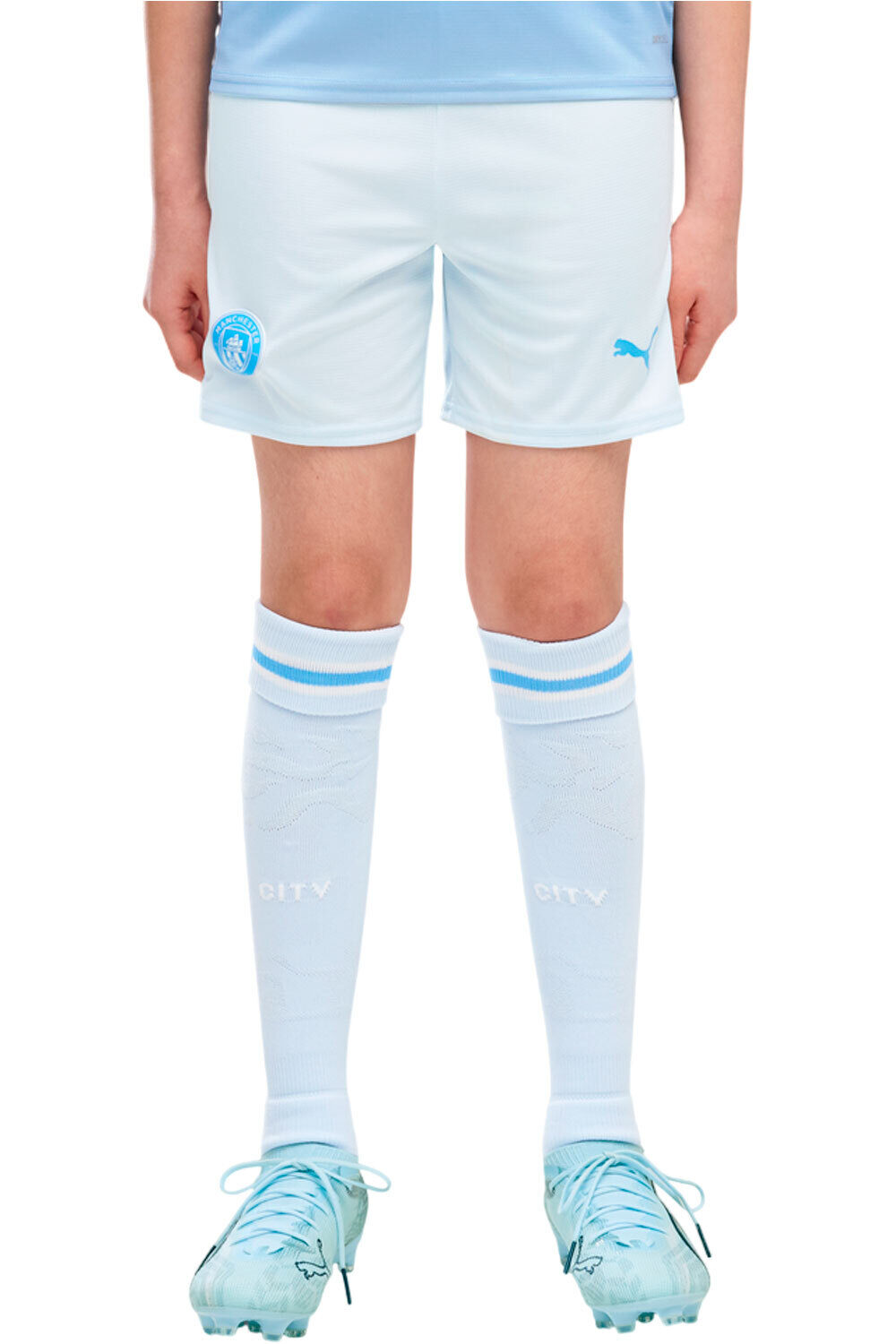Puma pantalones fútbol oficiales niño MCFC Shorts Replica vista frontal