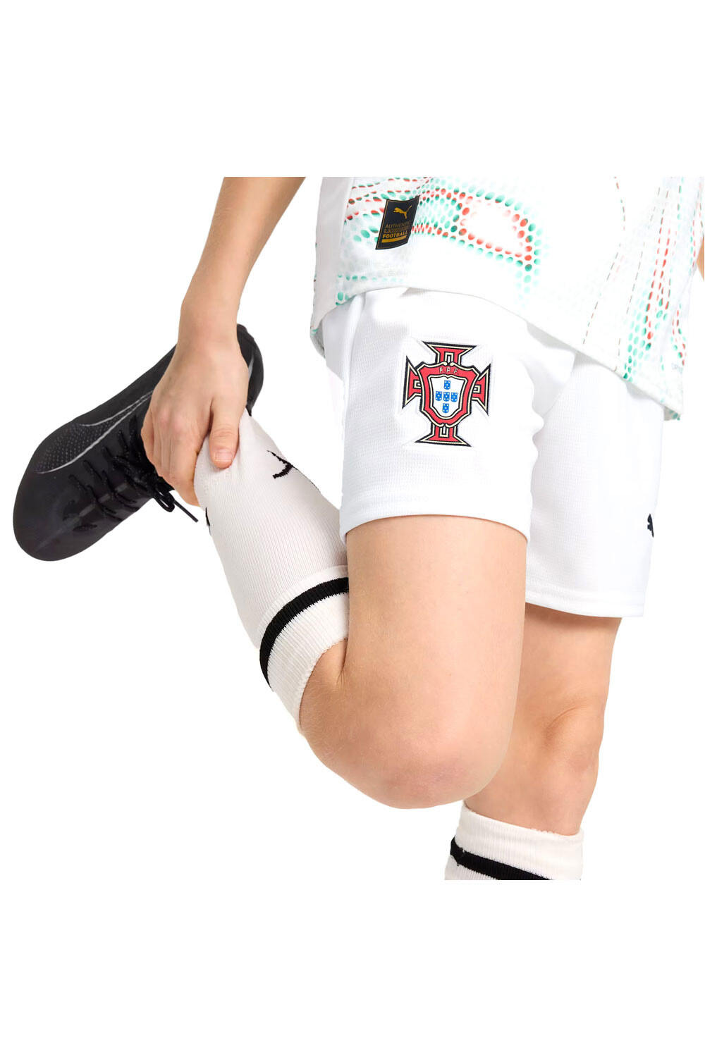 Puma pantalones fútbol oficiales niño PORTUGAL 25 Shorts Replica Jr vista detalle