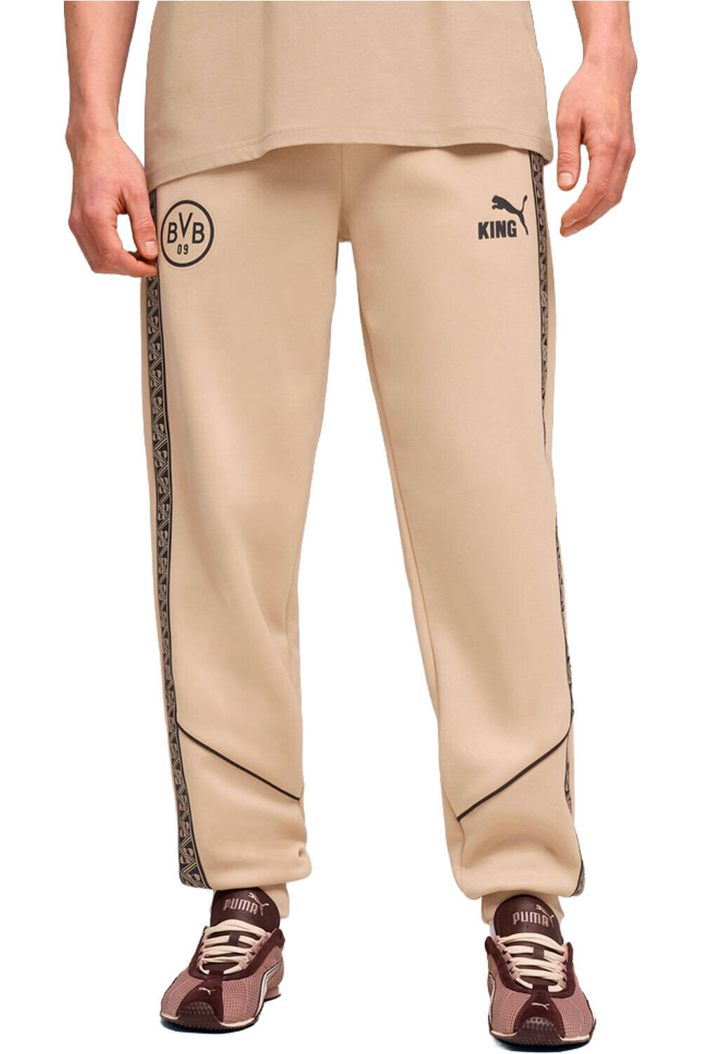 Puma pantalones largos futbol BVB KING Anthem Pant vista frontal