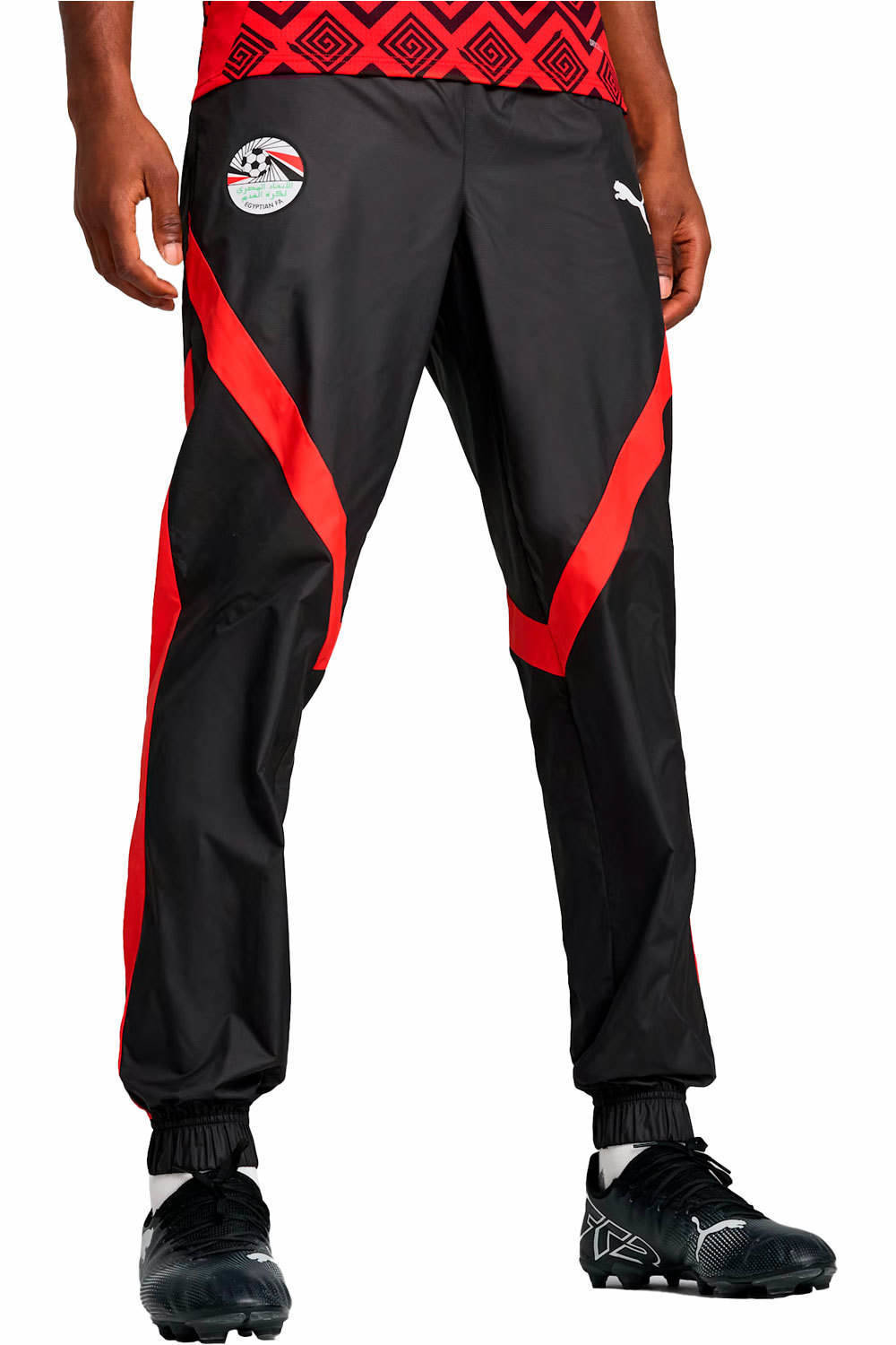 Puma pantalones largos futbol EGIPTO 25 Prematch Woven Pant vista frontal