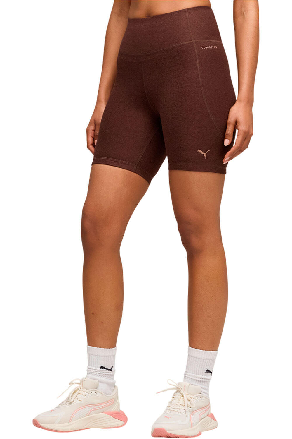 Puma pantalones y mallas cortas fitness mujer W CLOUDSPUN SHORT TI vista frontal