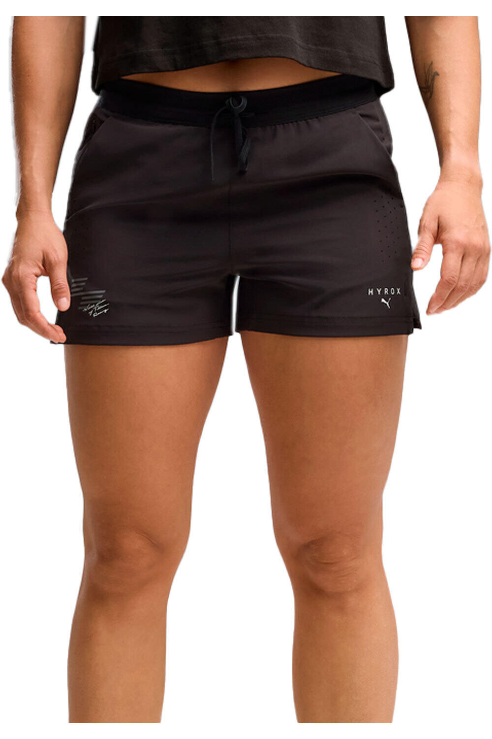 Puma pantalones y mallas cortas fitness mujer W PUMA X HYROX PWRMO vista frontal