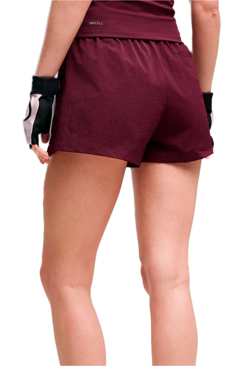 Puma pantalones y mallas cortas fitness mujer W Tropical Speed Wov vista trasera