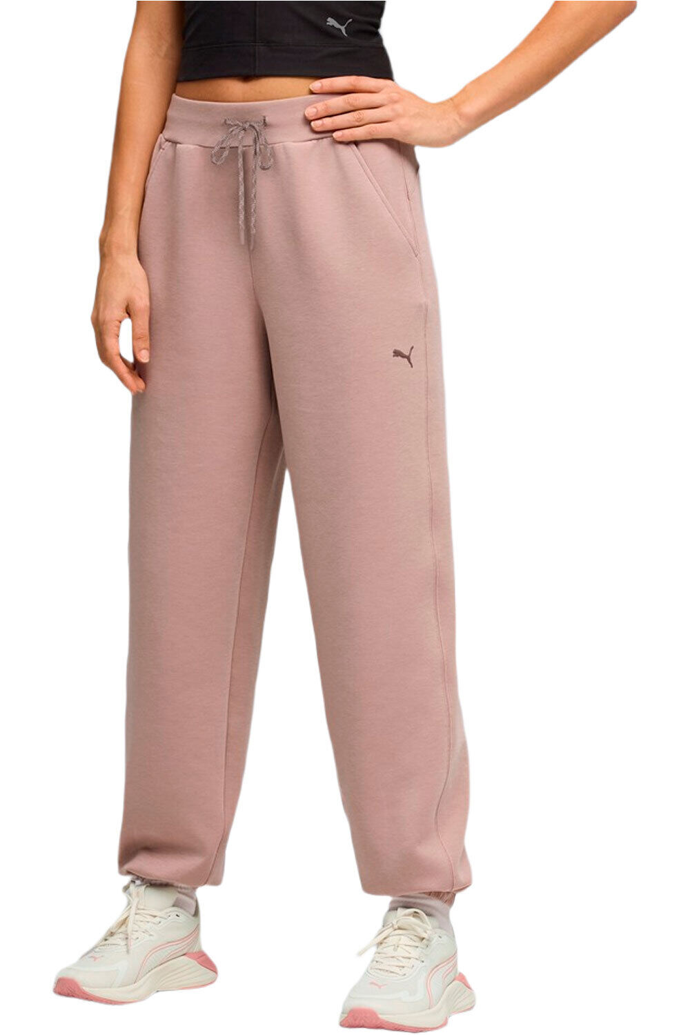 Puma pantalones y mallas largas fitness mujer W CLOUDSPUN JOGGER vista frontal