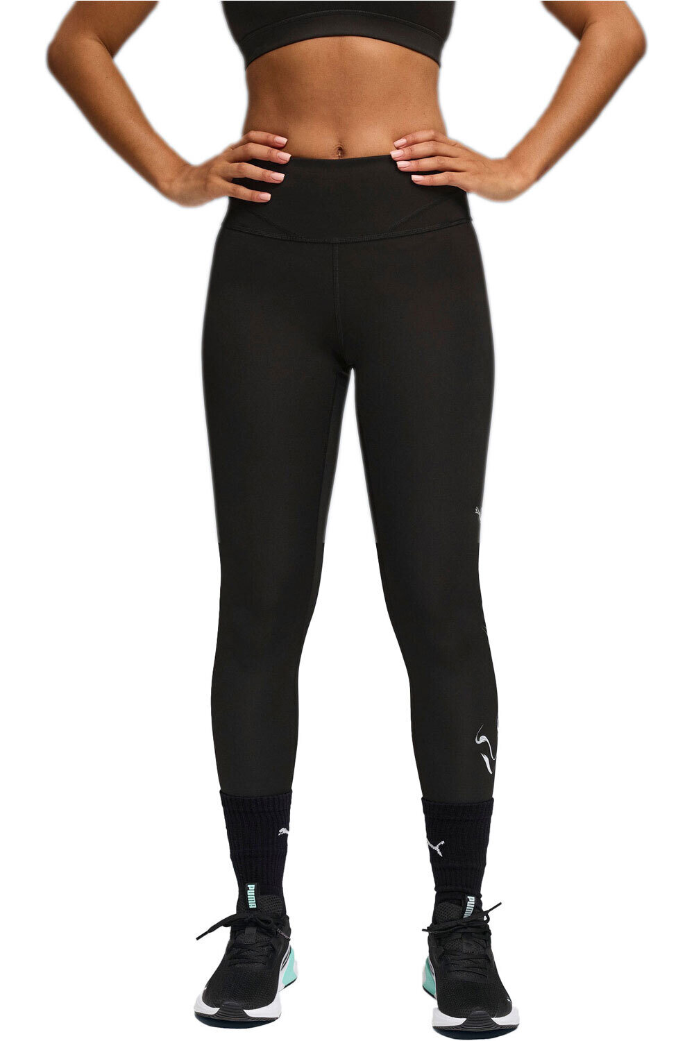 Puma pantalones y mallas largas fitness mujer W GREEN TERRAINS GRA vista frontal