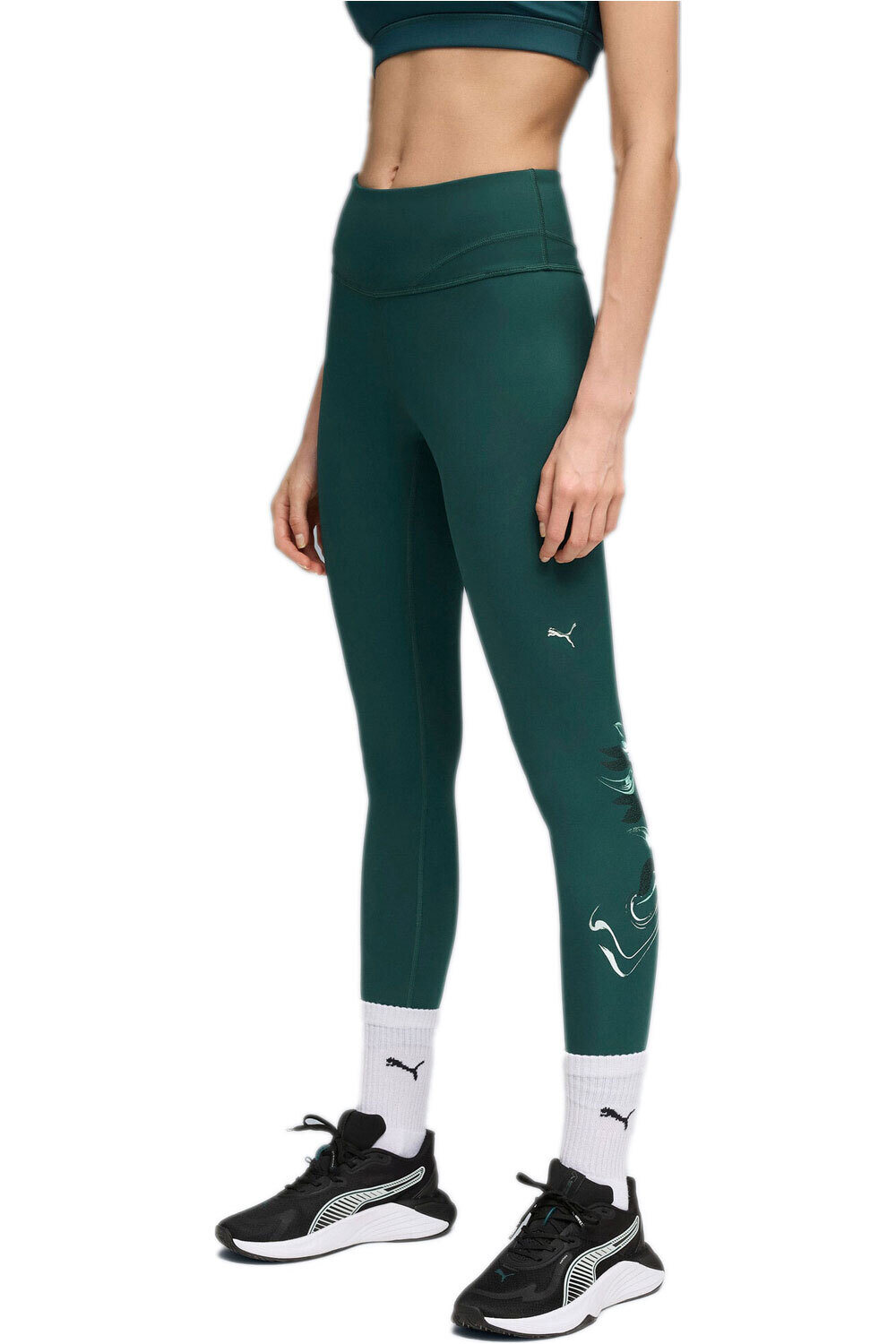 Puma pantalones y mallas largas fitness mujer W GREEN TERRAINS GRA vista frontal