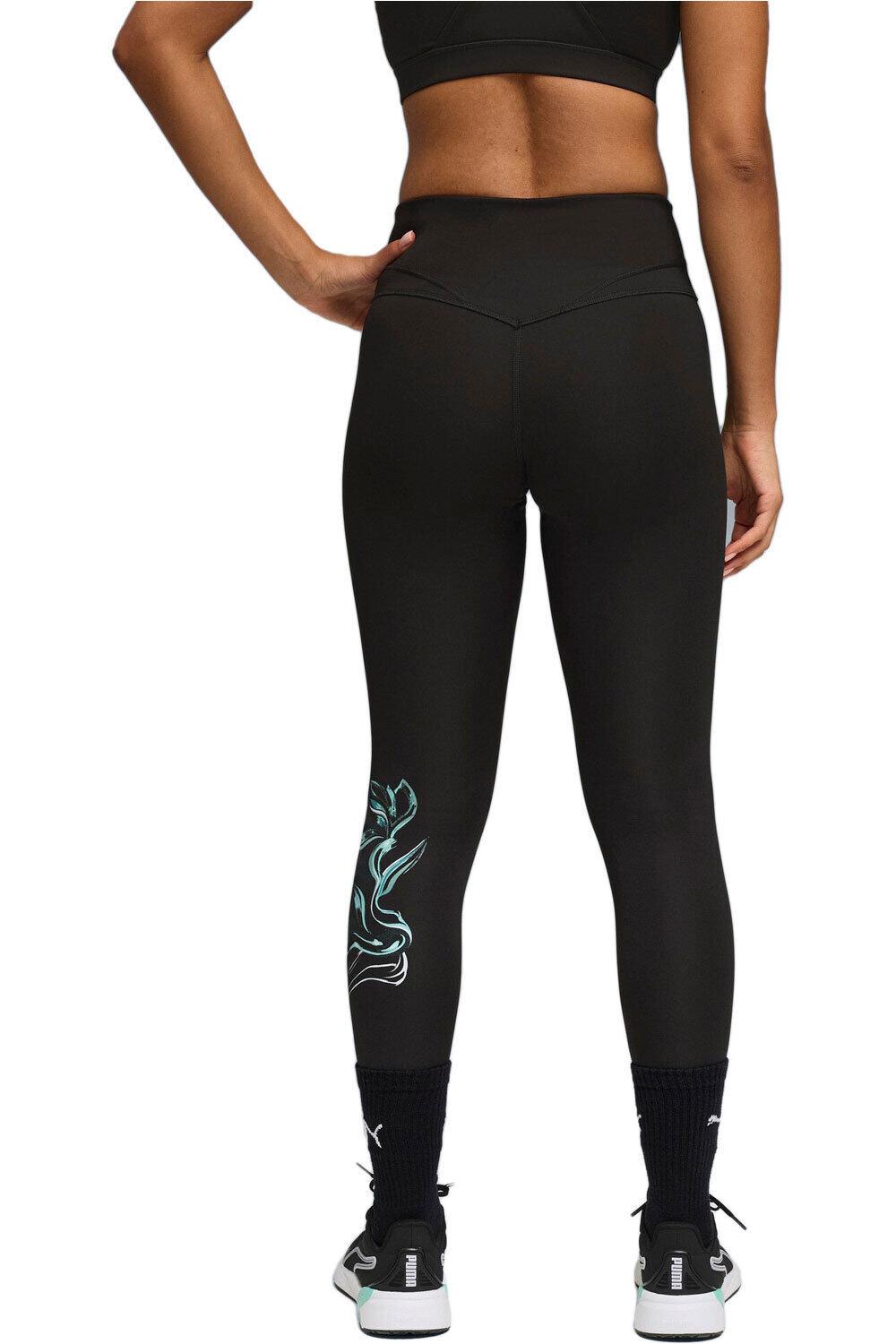 Puma pantalones y mallas largas fitness mujer W GREEN TERRAINS GRA vista trasera
