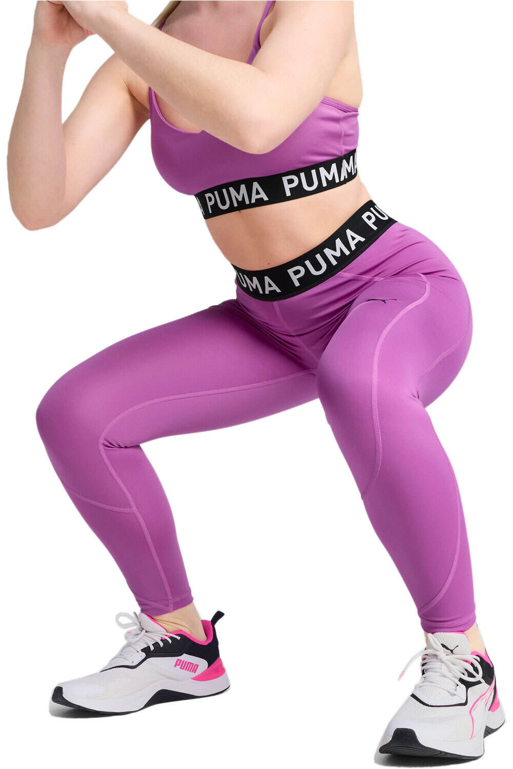Puma pantalones y mallas largas fitness mujer W PUMA STRONG TIGHT - HW FL vista frontal