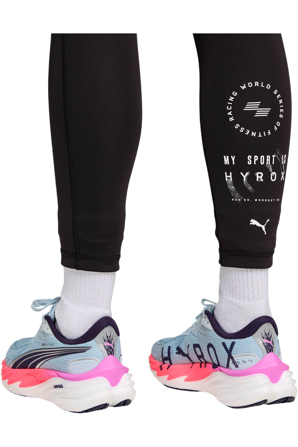 Puma pantalones y mallas largas fitness mujer W PUMA X HYROX ESS T vista trasera