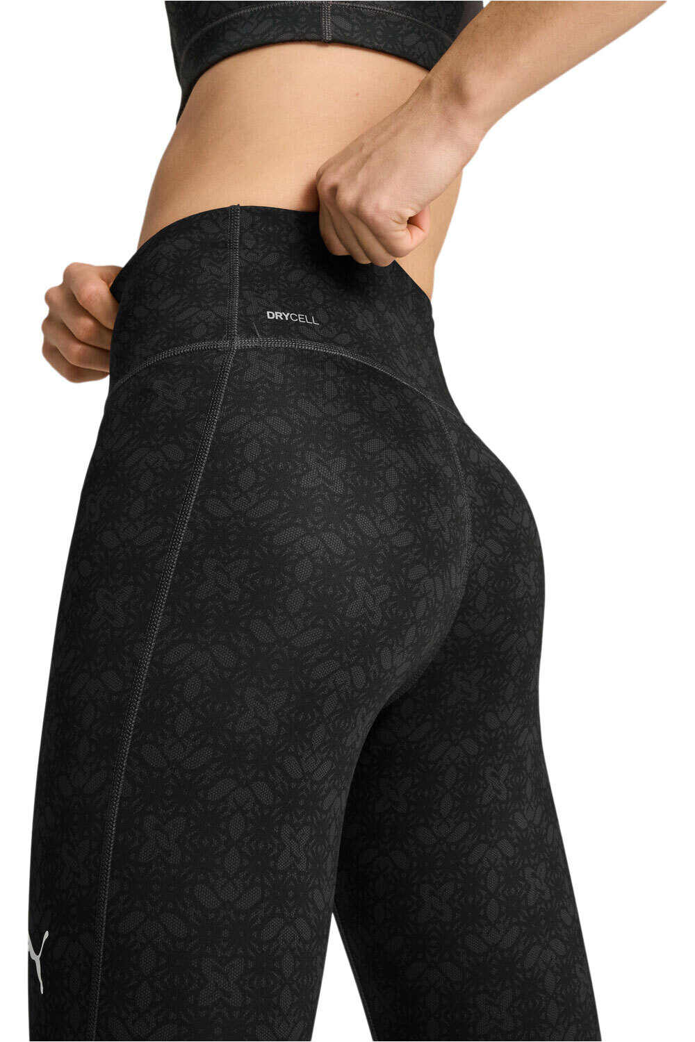 Puma pantalones y mallas largas fitness mujer W TAD GRAPHIC TIGHT - 7/8 AOP vista detalle