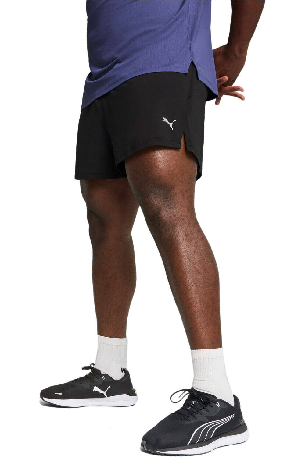 Puma pantaloneta técnica hombre M RUN KNIT 3 SPLIT vista frontal