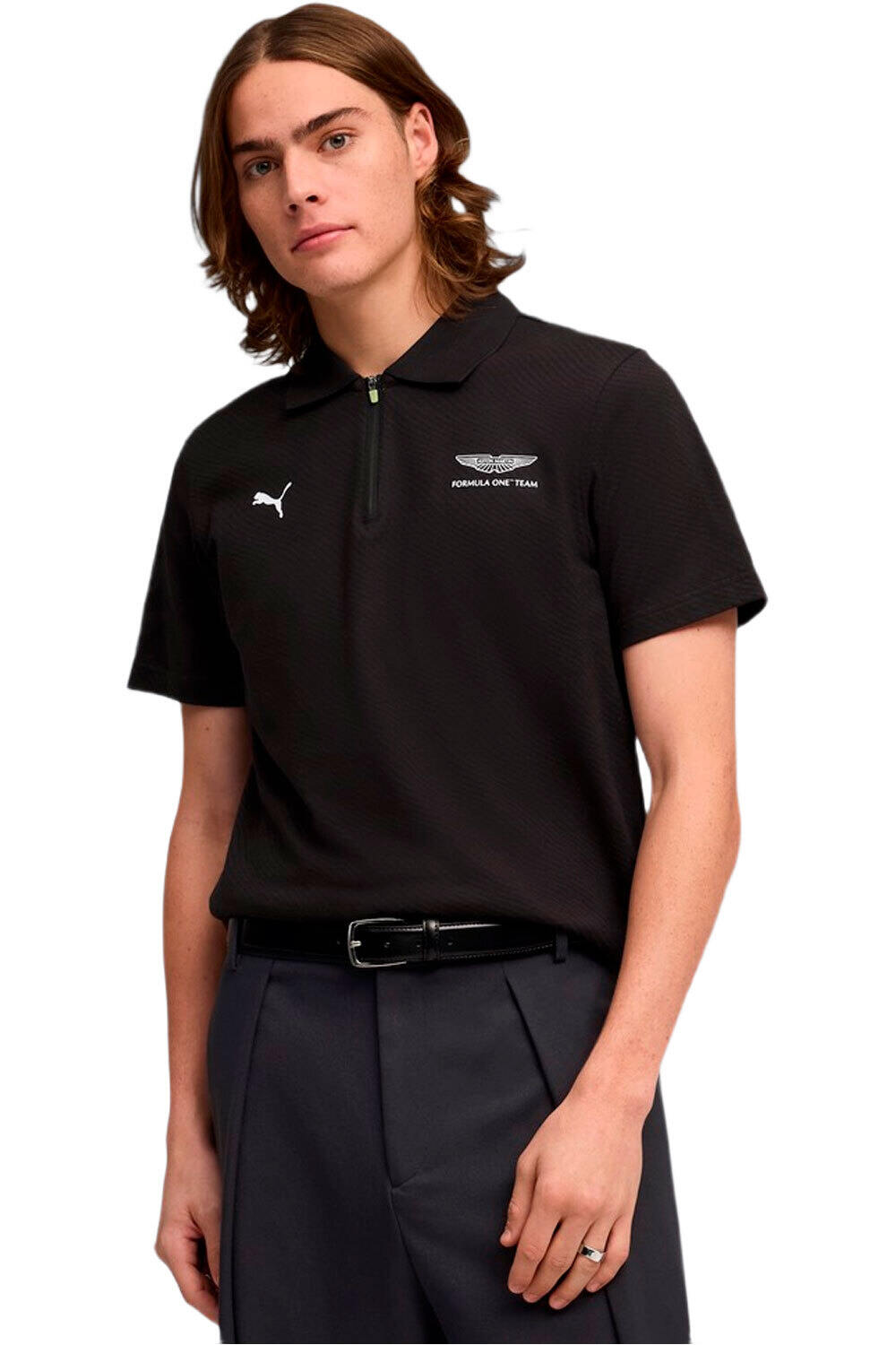 Puma polo manga corta hombre AMF1 Jacquard Polo ( vista frontal