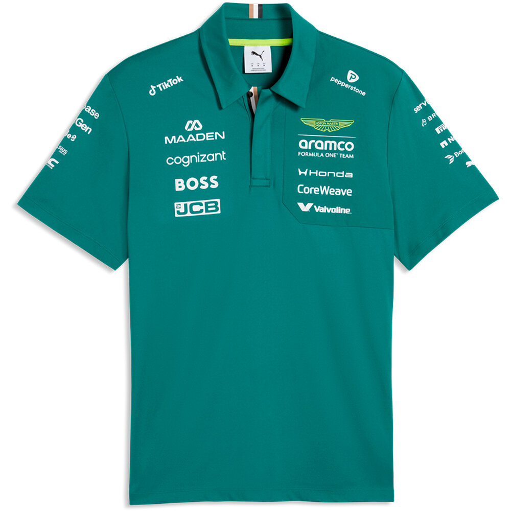 Puma polo manga corta hombre AMF1 Replica Polo vista detalle
