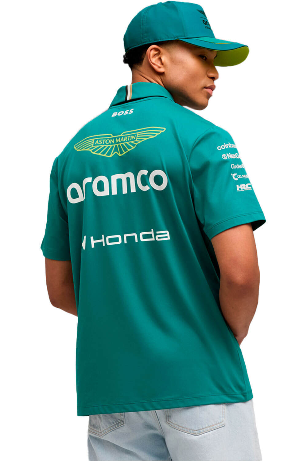 Puma polo manga corta hombre AMF1 Replica Polo vista trasera