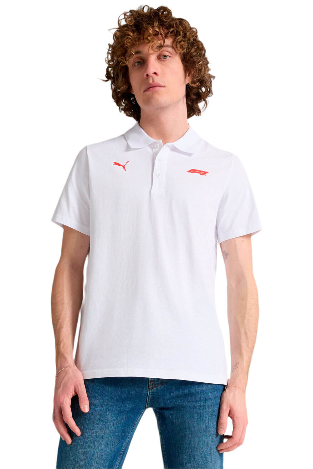 Puma polo manga corta hombre F1 ESS Logo Polo 180 vista frontal