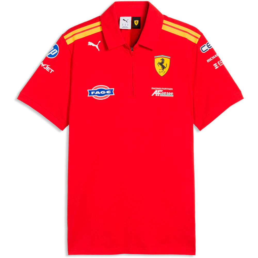 Puma polo manga corta hombre Ferrari Hypercar Rep vista detalle