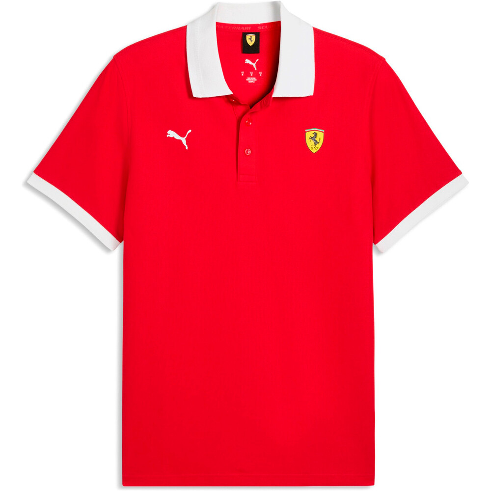 Puma polo manga corta hombre Ferrari Piquet Polo vista detalle