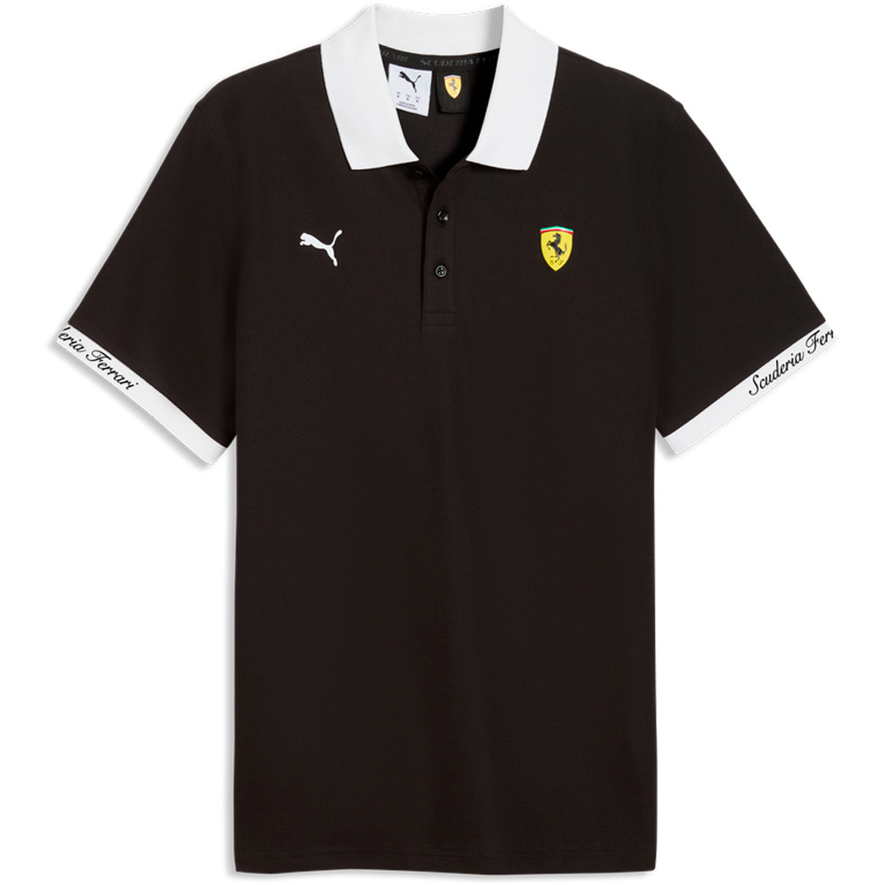 Puma polo manga corta hombre Ferrari Piquet Polo vista detalle